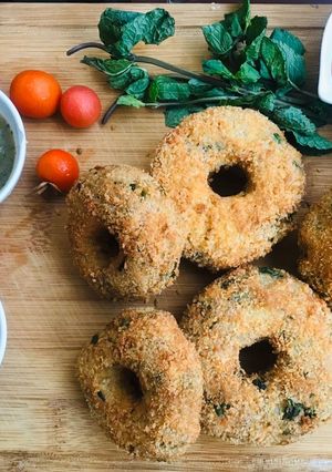A picture of Crispy potato donut.
