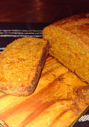Una foto de Budín de zanahoria vegano