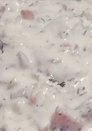 A picture of Curd Vegetables Rayta Recipe.