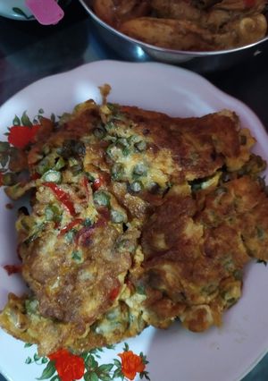 Foto resep Telur dadar buncis terasi (Belacan)
