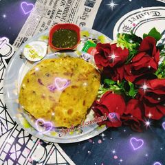 A picture of Green peas Paratha.