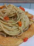 Spicy Fish Cake Spaghetti