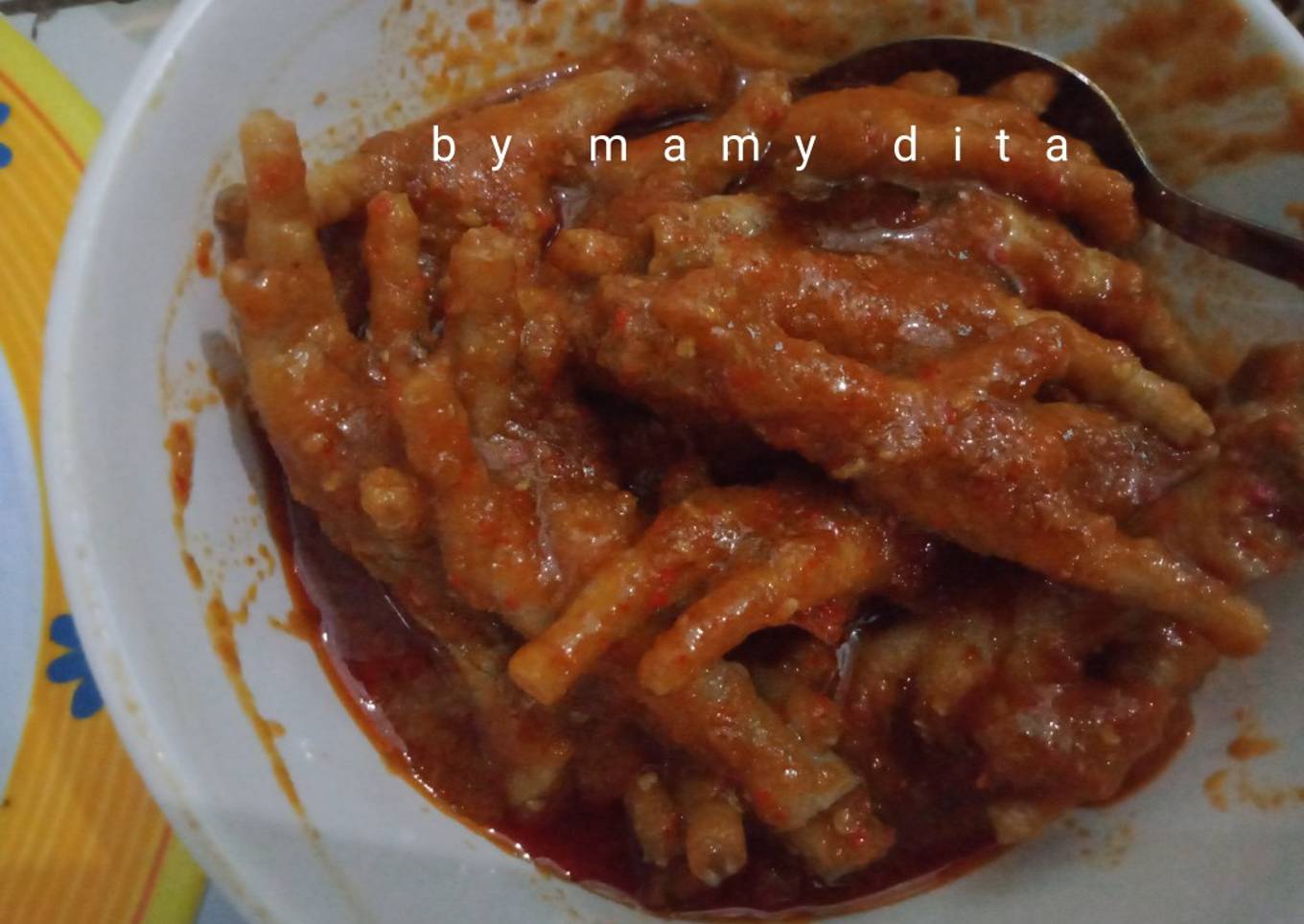 Ceker pedas simpel