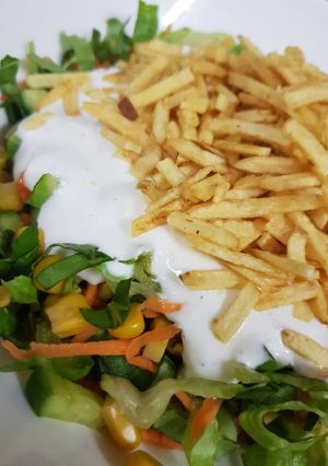 صورة لوصفة سلطة لذيذة وسهله 😍