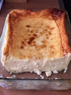 Una foto de Tarta de queso al horno fácil