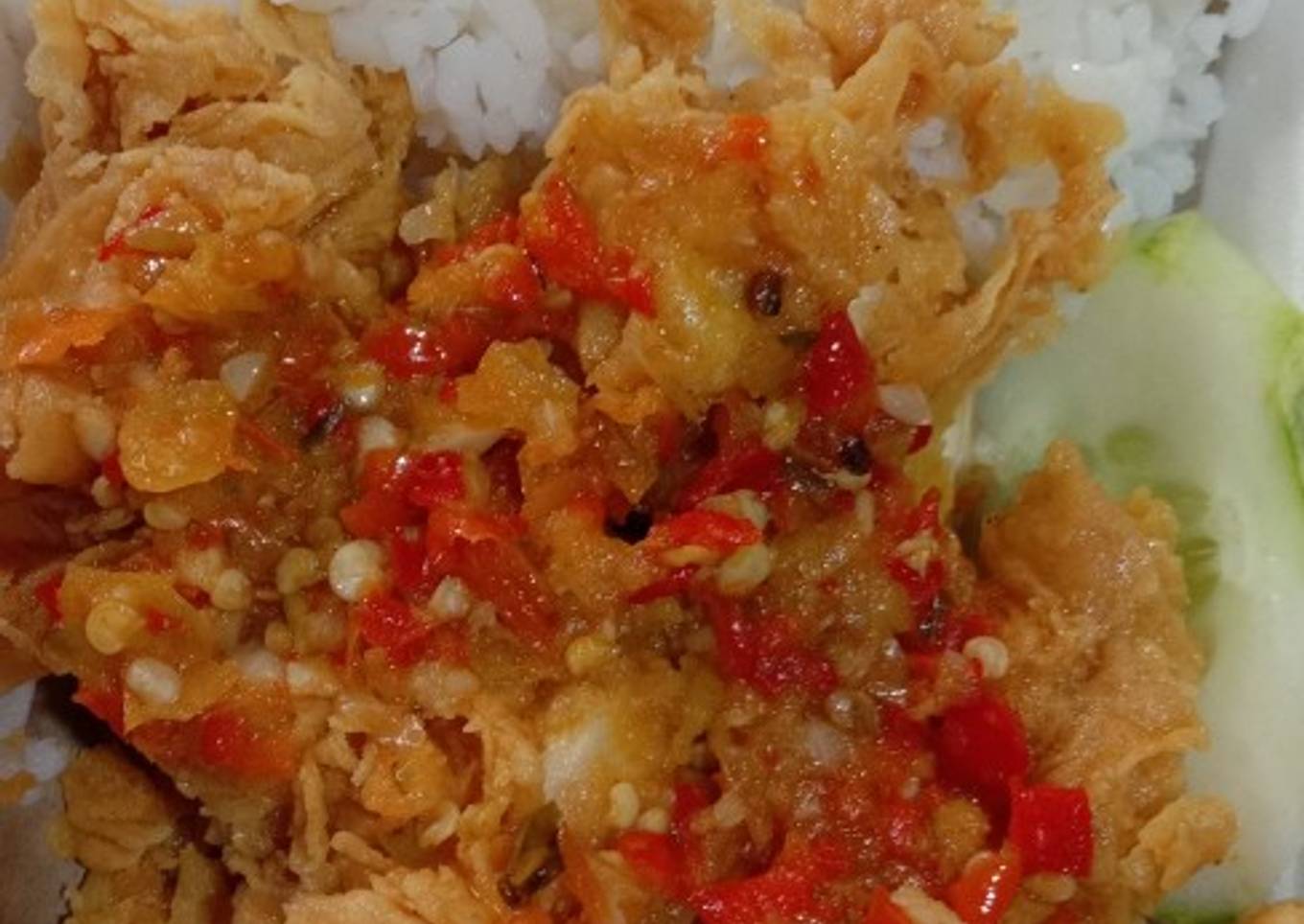 Ayam geprek mangewu