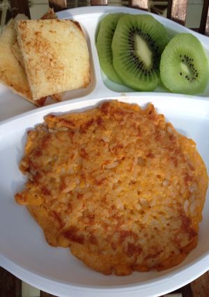 Foto resep Cheese Rice Omlet