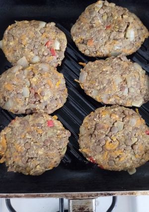 Una foto de Hamburguesas de lentejas