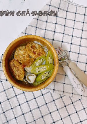 Hình của món Bún chả ngao.