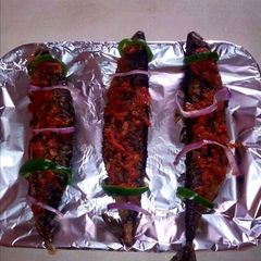 A picture of Grilled peppered Titus Fish.