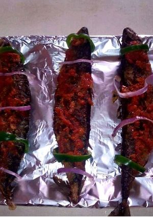 A picture of Grilled peppered Titus Fish.