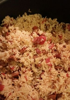 A picture of Portuguese Rice.