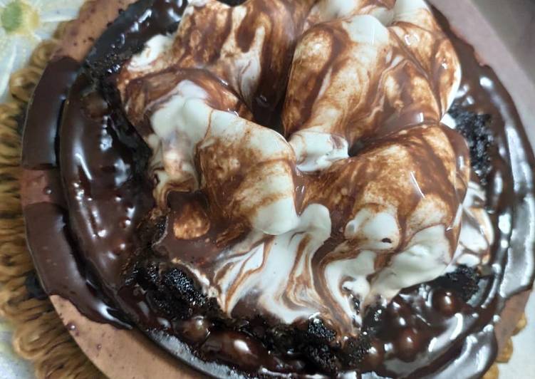 Steps to Prepare Quick Sizzling brownie with ice cream