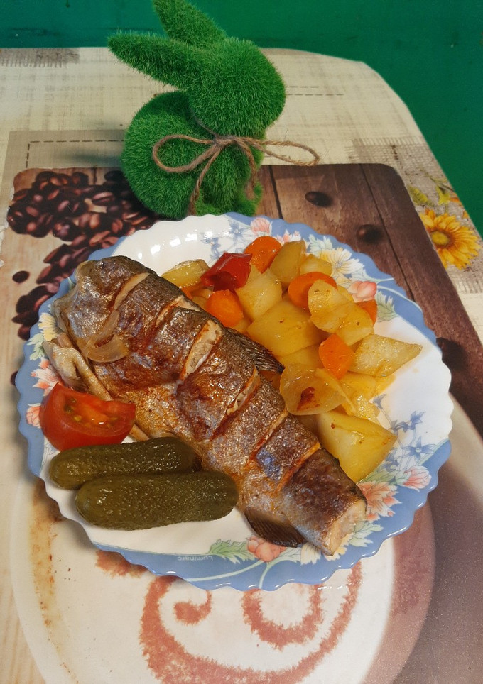Sült pisztráng..🥰 recept fotója