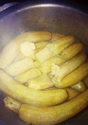 A picture of Mashed bananas with beef sew #masheddishes #mashypatty.