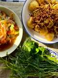 เต้าหู้กับเห็ดคั่วขี้มิ้น🫚🧄ทานคู่ส้มตำแครอทมะอึก ผักสด🥬🌶️🥕