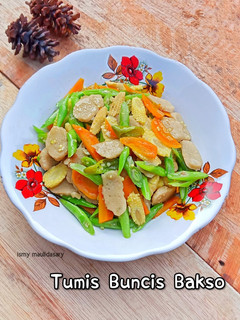 Foto resep Tumis Buncis Bakso (Tumis Pelangi)