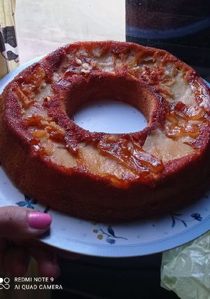 Una foto de Budín de manzana y banana