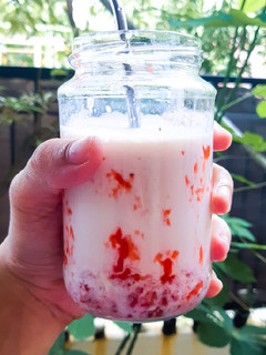 Foto resep Strawberry Cheese Milk