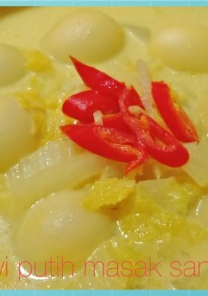 Foto resep Sawi putih masak santan