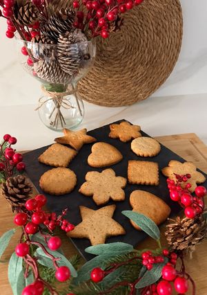 Una foto de Galletas de jengibre sin lactosa