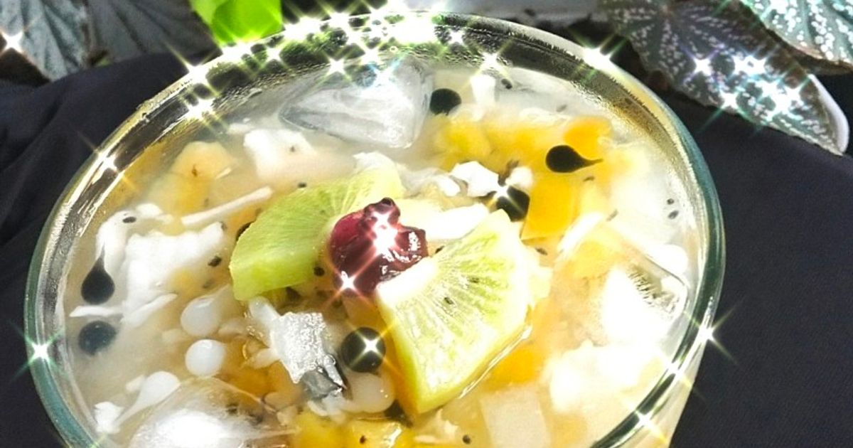 Resep es buah leci sirup abc rumahan enak dan mudah - Cookpad