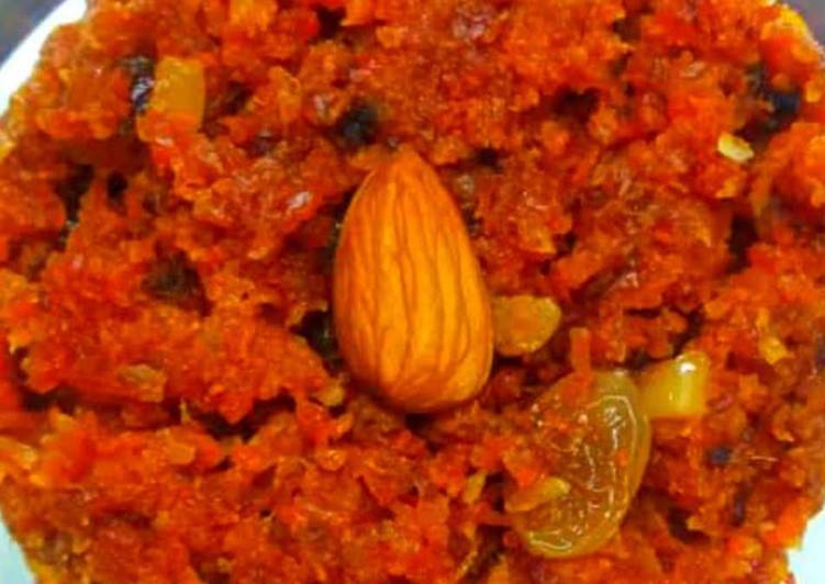 Step-by-Step Guide to Make Homemade Carrot halwa with jaggery no milk no milk product