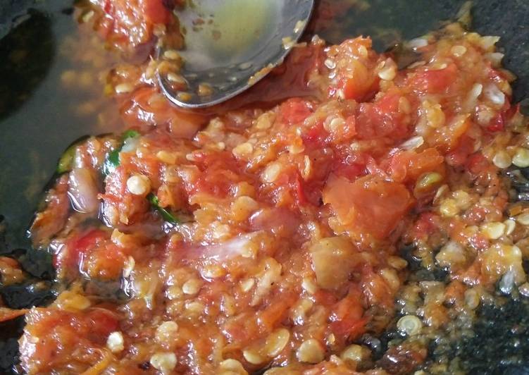 Sambel Korek ala ala Bebek Slamet