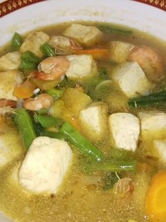 Foto resep Sop tahu udang