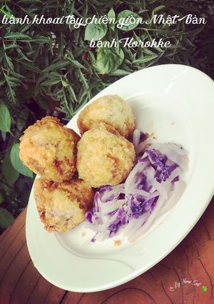 Hình của món Bánh khoai tây chiên giòn Nhật Bản- bánh Korokke.