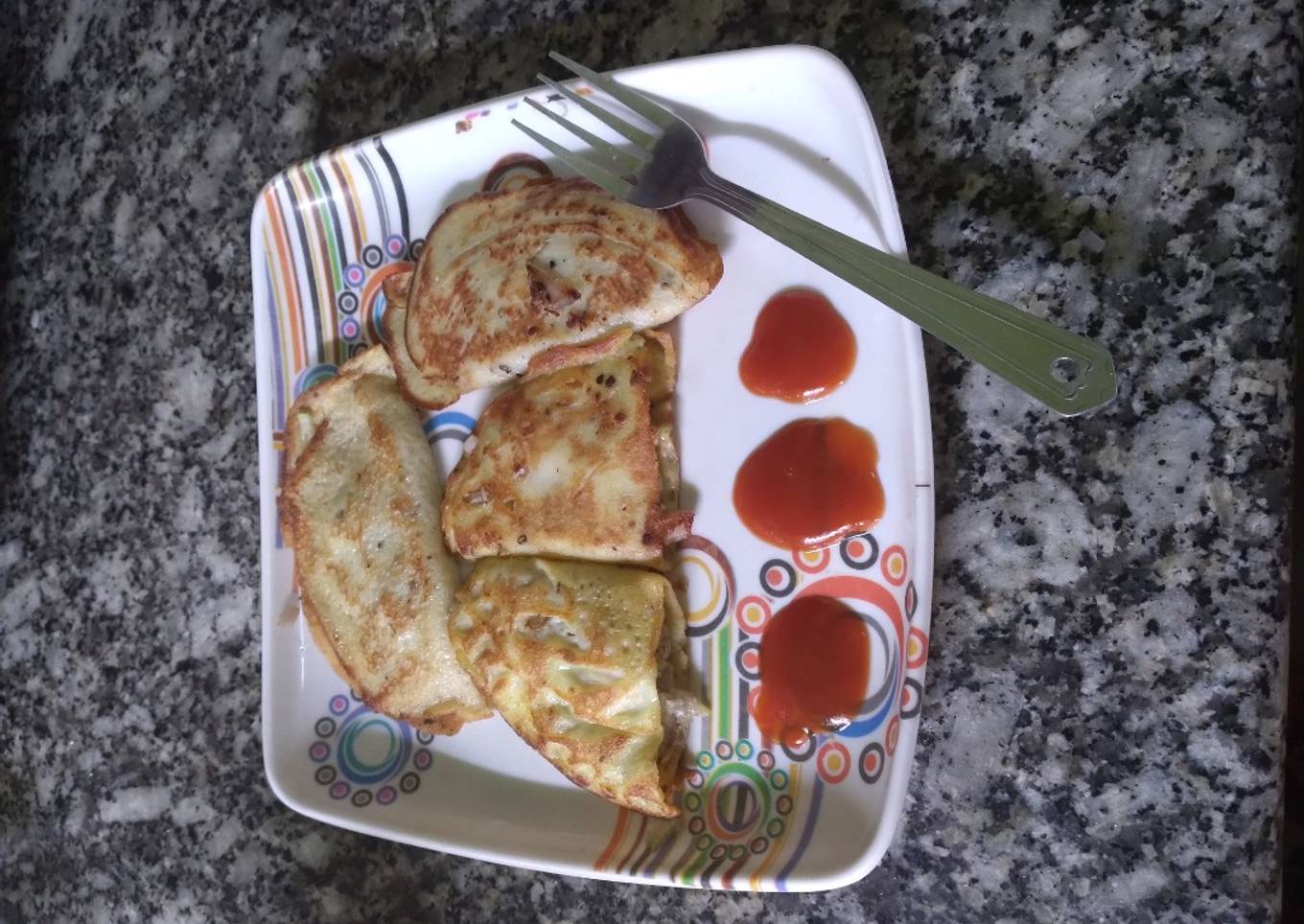 Non-veg STUFFED PANCAKE