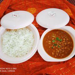 A picture of Rajma-rice.