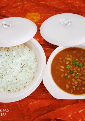A picture of Rajma-rice.