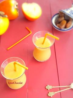 Une photo de Smoothie kaki dattes