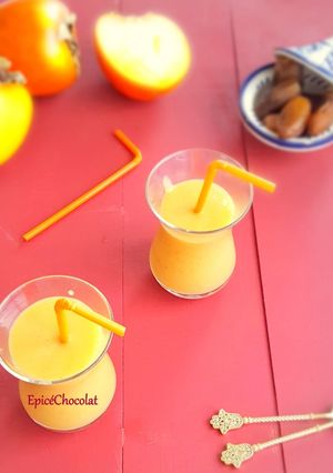Une photo de Smoothie kaki dattes