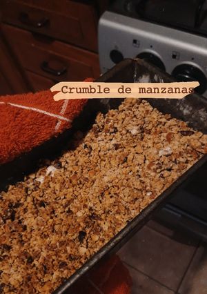 Una foto de Crumble de manzanas