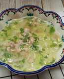 Canh bắp cải nấu thịt vai heo xay