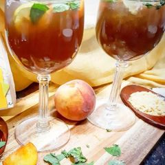 A picture of Peach iced tea.