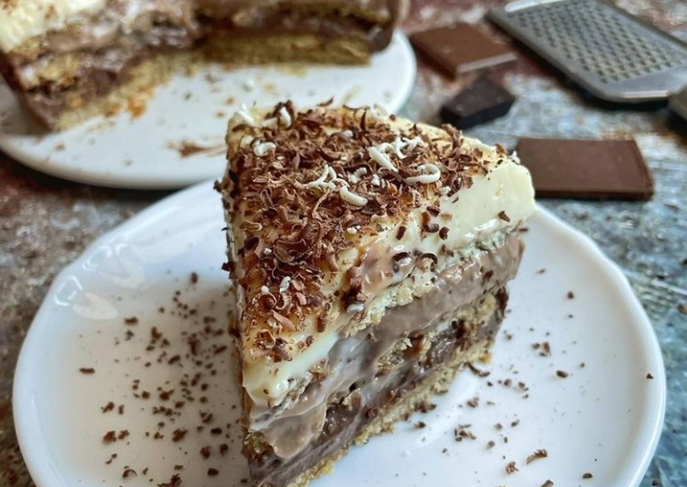 Tarta de la abuela tres chocolates 🍫🍪