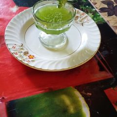 A picture of Bitter gourd juice.