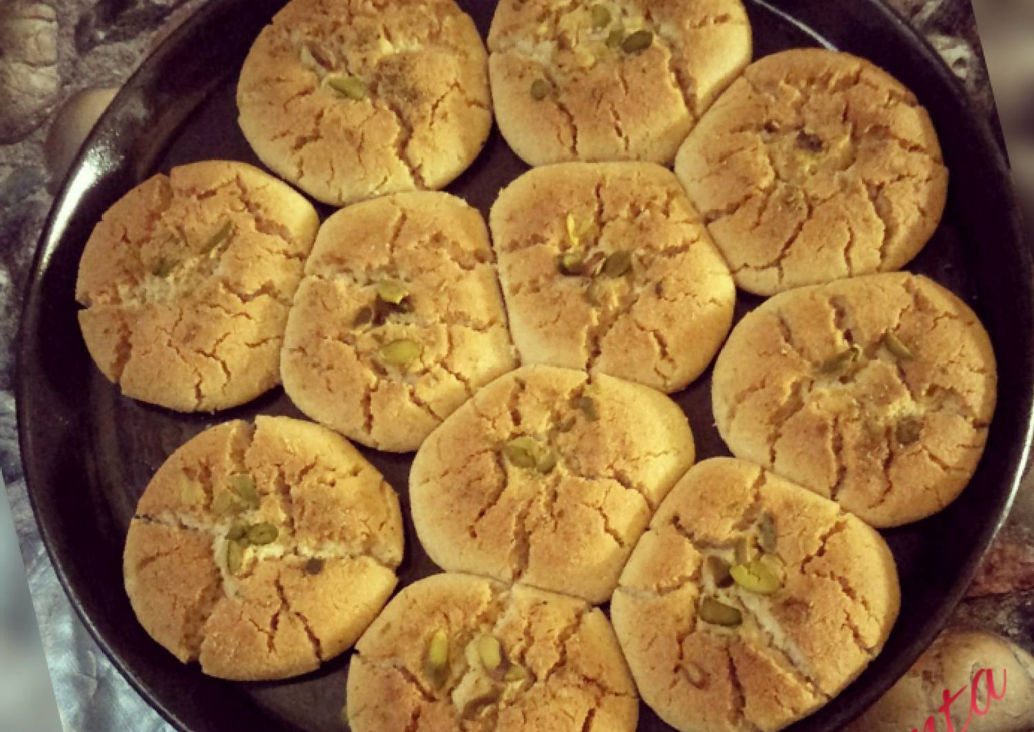 flour cashew cookies.(jowar flour) Recipe by Mamta L. Lalwani
