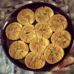 A picture of Sorghum flour cashew cookies.(jowar flour).