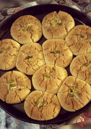 A picture of Sorghum flour cashew cookies.(jowar flour).