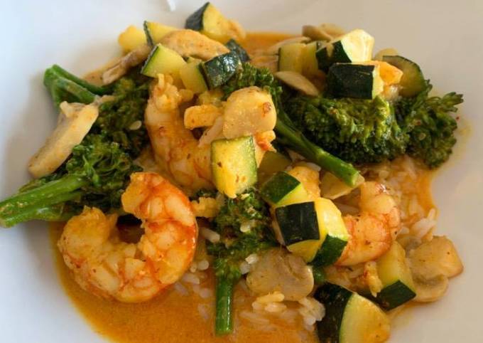 Curry Thai de gambas Receta de Marta Martin - Cookpad