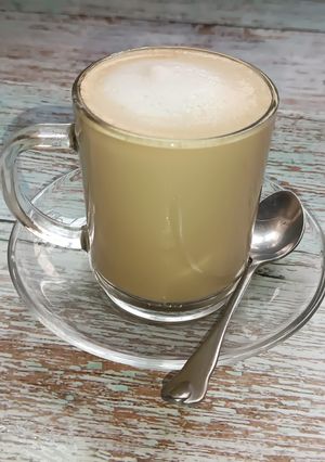 A picture of A Flat White Coffee (A Drink From The Latte Family).