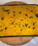 🧡🤤Pastel de carne, puré mixto de papa y calabaza, corazón de queso cremoso, cheddar y toque de 🌿