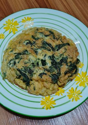 Foto resep Telur dadar kangkung