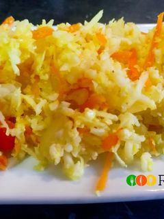 Una foto de Cous cous de coliflor al curry