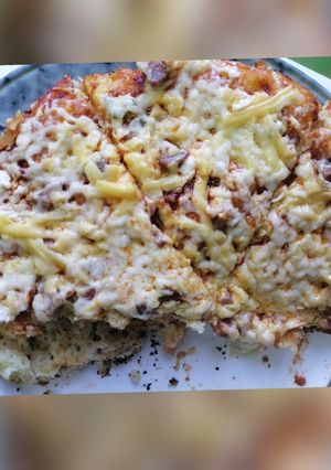 صورة لوصفة بيتزا الطوة