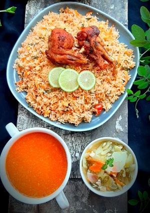 মেক্সিকান ভেজ ফ্রাইড রাইস। রেসিপির প্রধান ছবি